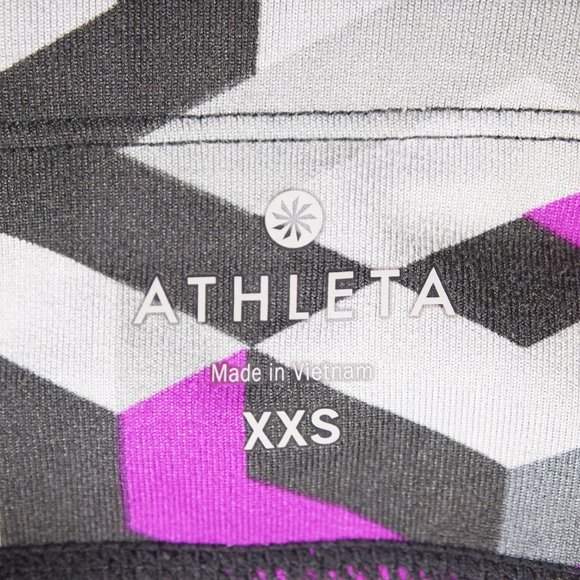 Athleta Women's Chain Be Free Knicker Sz XXS - Cobblestone grey/sparkling purpl - Picture 3 of 6